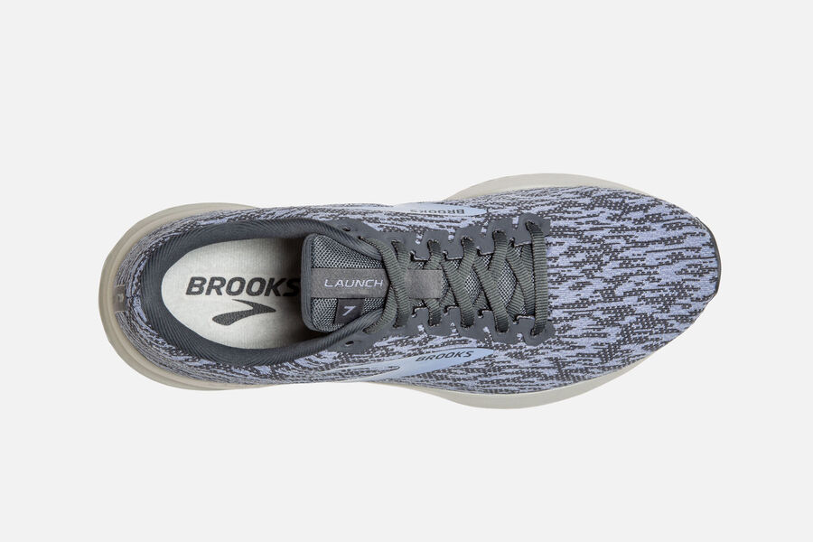 Brooks Launch 7 Road Running Shoes Womens Grey/Blue 863025-FTA